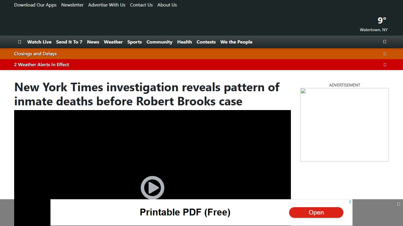 New York Times investigation reveals pattern of inmate deaths before Robert Brooks case